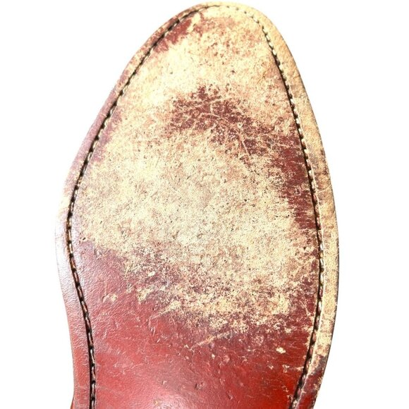 Florsheim Leather Wingtip Oxford Dress Shoes Burgundy Lace Up Men's Size 9 - Picture 10 of 10